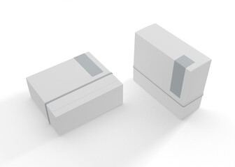 Sealed Box Packaging Mockup for Product Branding