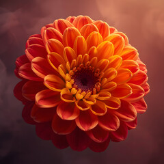 Vibrant Orange Gerbera Flower &mdash; Macro Photography of Bright Petals in Warm Natural Light