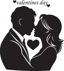 silhouette of a couple