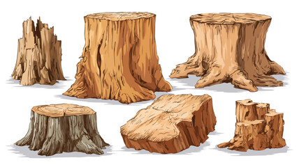 Professional Woodworking Materials Set with Tree Design