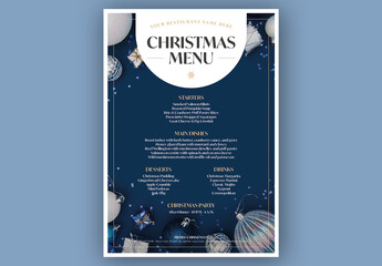 Menu Christmas Layout