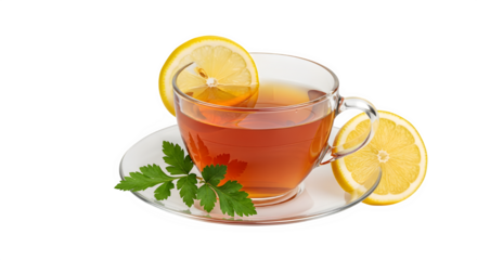A refreshing cup of lemon tea, , offers a delightful blend of flavors, perfect for a soothing break, with its vibrant color and invigorating aroma, its a treat for the senses, the lemon slice adding a