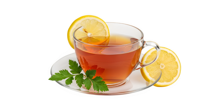 A refreshing cup of lemon tea, , offers a delightful blend of flavors, perfect for a soothing break, with its vibrant color and invigorating aroma, its a treat for the senses, the lemon slice adding a