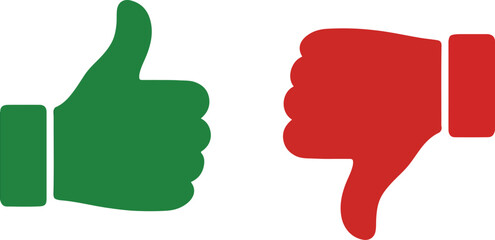 Thumbs Up and Thumbs Down Icon
