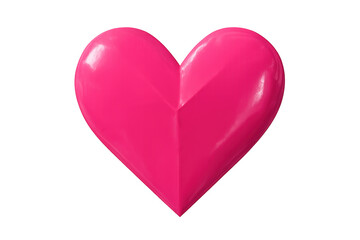 Obraz premium Pink 3d heart symbol representing concepts of affection, relationship, and connection, a perfect graphic element
