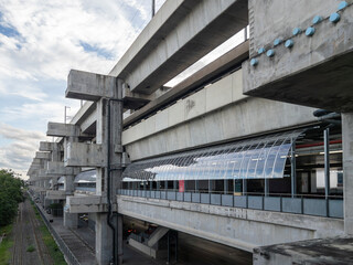 Transparent Canopy Architecture at Urban Railway Station.