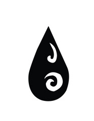 drop of oil or drop of blood