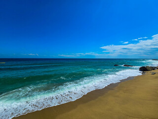 beach and sea