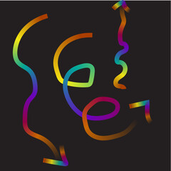 abstract vector background with butterflies