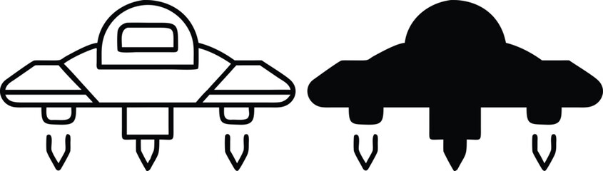 Black vector silhouette icon set of man, woman, and girl figures