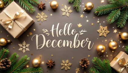 Celebrating december festivities winter wonderland decorative scene holiday charm aesthetic view seasonal joy