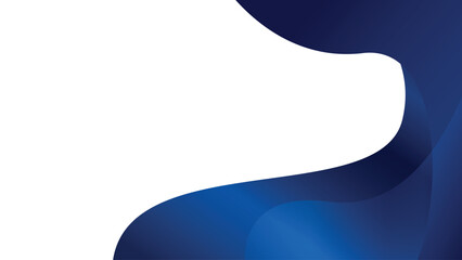 Elegant modern blue and white abstract background with smooth flowing curves, gradient waves and minimalist fluid shapes design