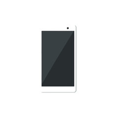 Fototapeta premium Minimalist Smartphone Design on White Background, Clean Tech