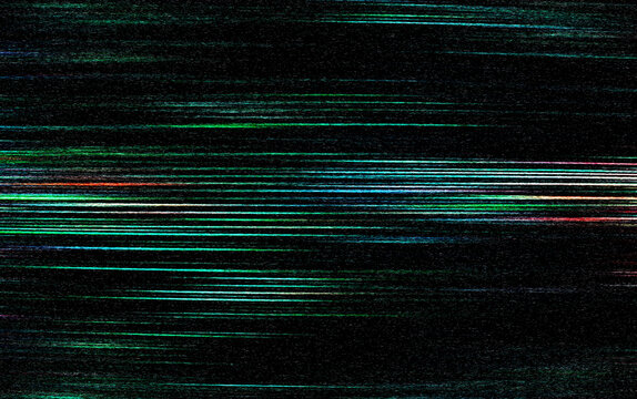 Fondo retro VHS. Fondo de l&iacute;nea de escaneo de arte Glitch. Monitor de l&iacute;nea de escaneo de TV para concepto de tecnolog&iacute;a antigua. Efecto de c&aacute;mara Glitch.