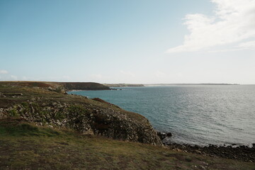 Pointe de Corsen à Plouarzel dans le Finistère en Bretagne - France - Europe - Pointe la plus à l'ouest de la France