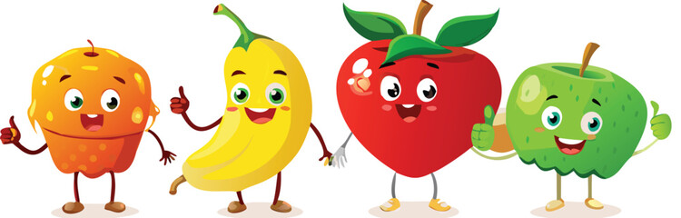 A cute vector cartoon illustration of colorful Easter eggs with spring flowers and a funny yellow baby chick bird