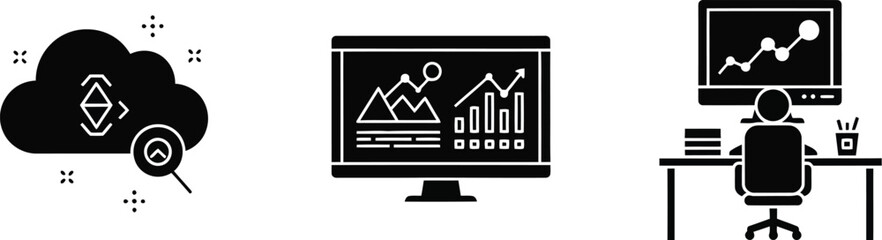 Neural Office Icons – Artificial Intelligence and Smart Workplace Vector Set