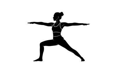 Woman Architect Reviewing Blueprints at Desk Illustration