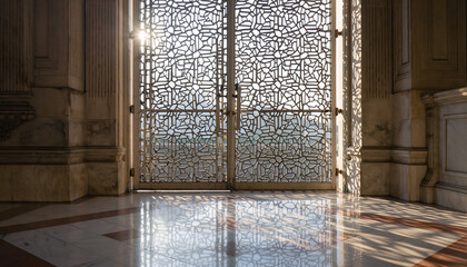 Volumetric Light Streaming Through Geometric Jali Gate