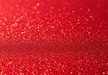 Luxurious vibrant red paper background covered in shiny sparkling glitter particles creating a dazzling holiday texture, festive, vibrant, backdrop