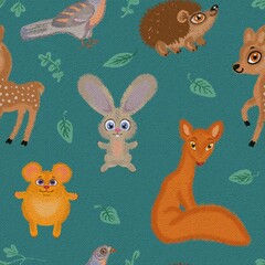 seamless pattern with animals