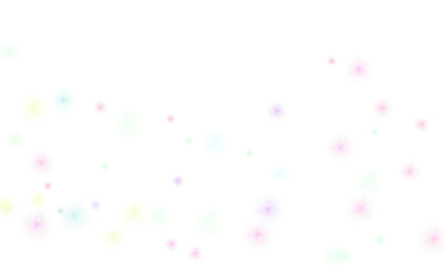 confetti on white background