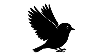 Obraz premium Elegant depiction of a bird taking flight, capturing freedom and movement with finesse