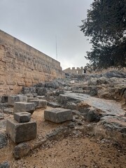 ruins of the ancient city of lindos
