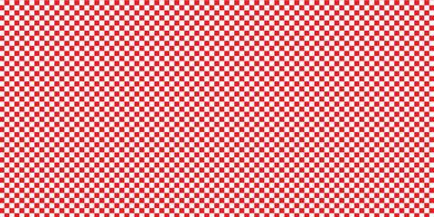 Red and white checkerboard. Square shape pattern seamless vector. Chess board isolated red white abstract background textures pattern seamless.