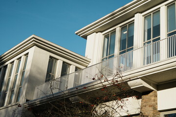 Extérieur du bâtiment de la piscine de Verviers, Province de Liège en Belgique, Europe