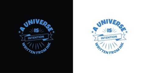 inspirational typography quote logo design template