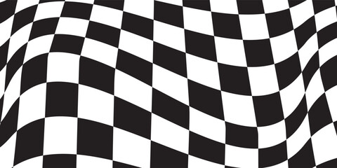 Black and white checker pattern vector illustration. modern abstract.