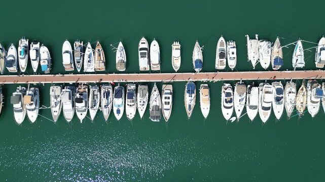 Mallorca, Majorca Alcudia, Drone view, Blue water
