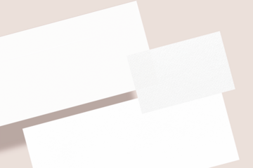 Paper flat lay mockup png, transparent design