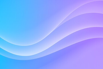 Fototapeta premium Smooth gradient wave background in blue and purple tones design