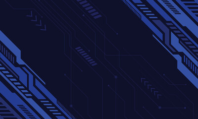 Abstract futuristic technology border dark blue background