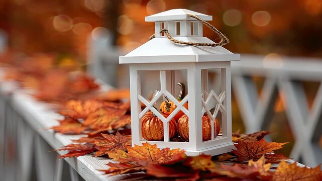 Outdoor Fall Autumn Railing
