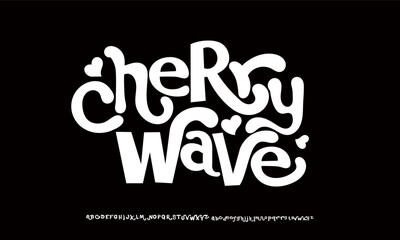 Groovy Font. Graffiti Font. Creative Hand Drawn Uppercase .Street Art Classic Lettering Fashion Designs Typography modern serif vector illustration