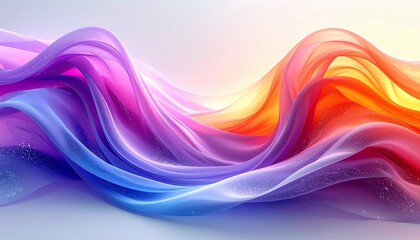 Abstract Colorful Waves: A Vibrant and Dynamic Artwork for Visual Appeal and Design