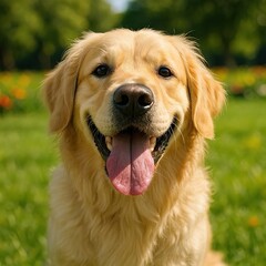 a happy dog