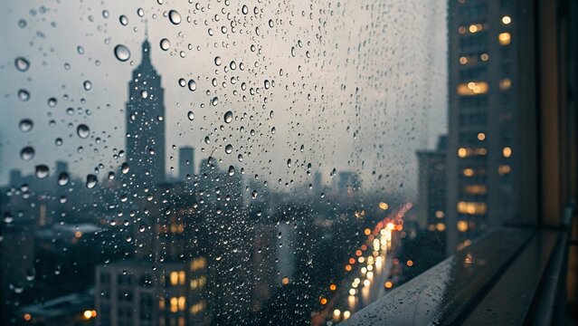 Rainy Window Nostalgia