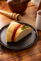 Three Kings Bread also called Rosca de Reyes, Roscon, Epiphany Cake, traditionally served with hot chocolate. Mexican tradition on January 5th.