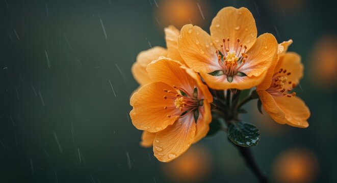 Abstract spring floral background with soft watercolor textures and gentle rain falling on bright blossoms ,spring ,contemporary ,wallpaper