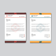 Clean and Minimal Business Letterhead Layout