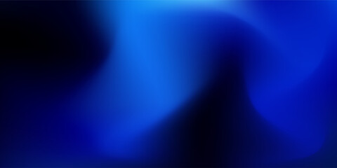 Rich Deep Blue Gradient Grainy Background. Textured blue gradient abstraction backdrop. Dark blue color abstract background with noise texture. © Dul