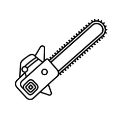 chainsaw isolated on white background