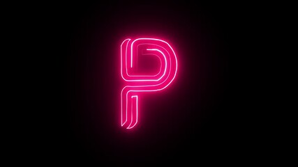 Glowing neon question mark sign illustration on black background - Powered by Adobe
