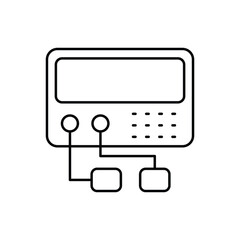 Electrotherapy icons set in different style with white background