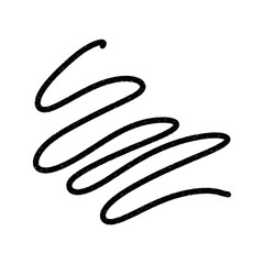 Black pen hand drawn doodle scrawl. Messy pencil doodles rough sketch. Black pen grunge line. Abstract scribble marker drawing. 