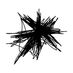 Hand drawn black pen chaotic line. Messy pencil doodles rough sketch. Black pen grunge line. Abstract scribble marker drawing. Sketchy element.